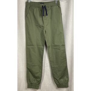 Andy & Evan Kid's Boys Pant Green- Chino Jogger Size 10 Elastic Waist - Pockets